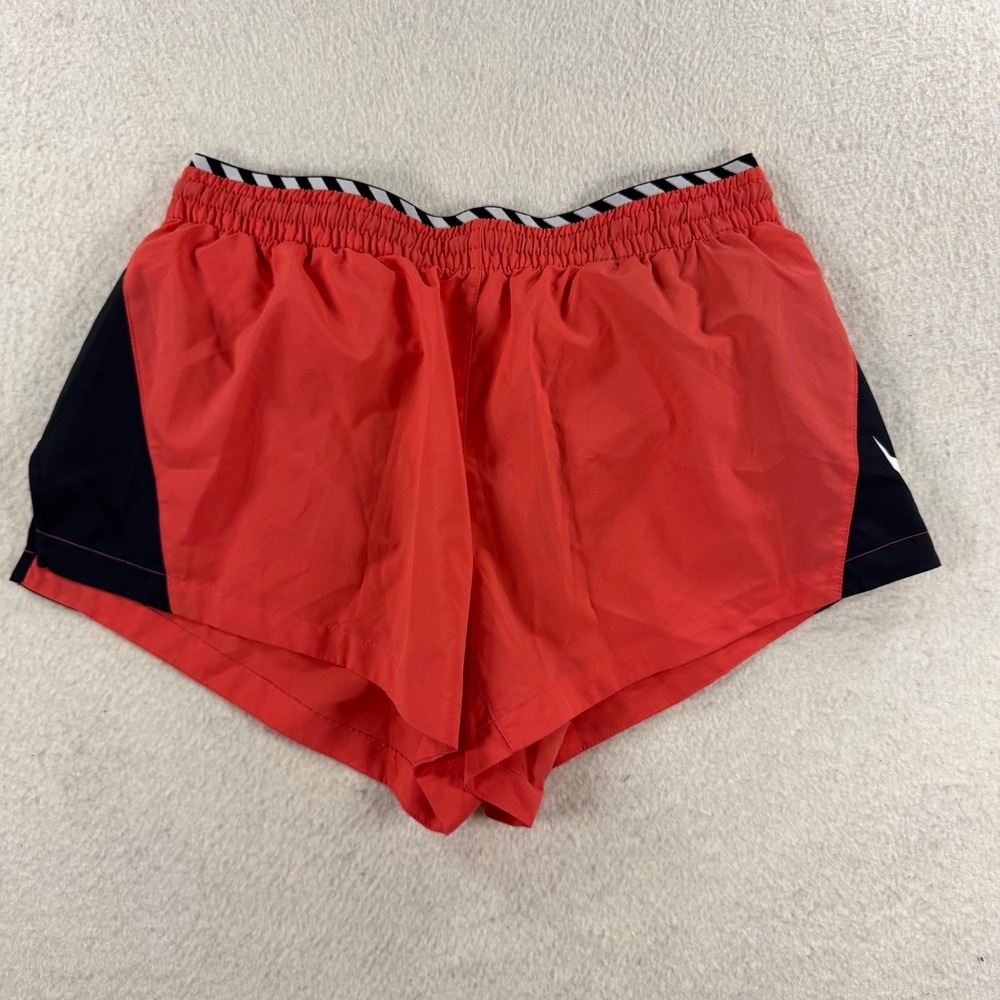 Nike Dri-FIT Running Shorts Womens Small Crimson Red Black Athletic Excellent